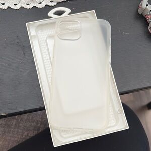 iPhone 14 Plus Frosted Clear Phone Case